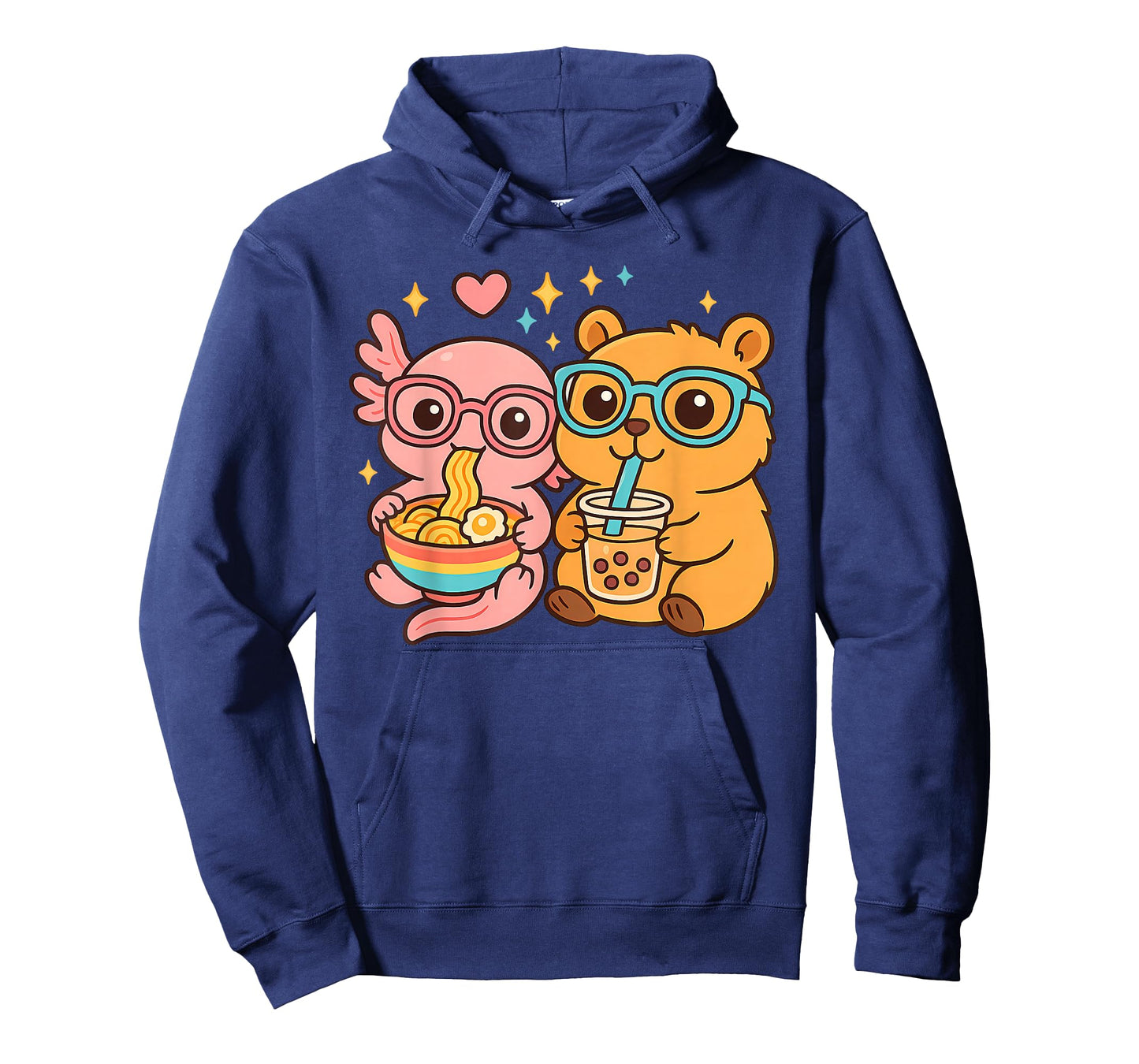 Cute Capybara Axolotl Kawaii Anime y2k Boba Kids Capibara T-Shirt