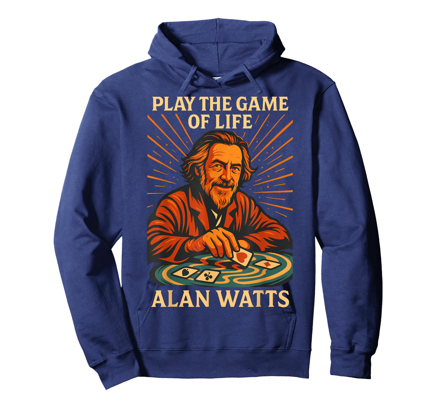 Alan Watts Quote Play Game Life Poker Zen Cards Art T-Shirt