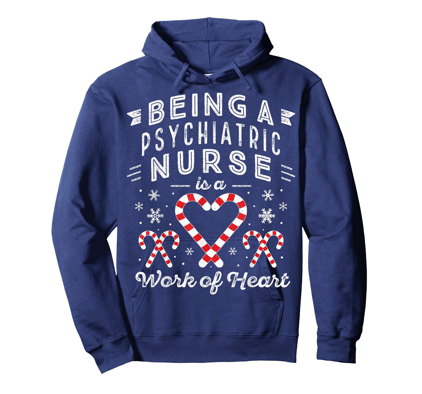 Christmas Candy Cane Heart Men Women PMHNP Psychiatric Nurse T-Shirt