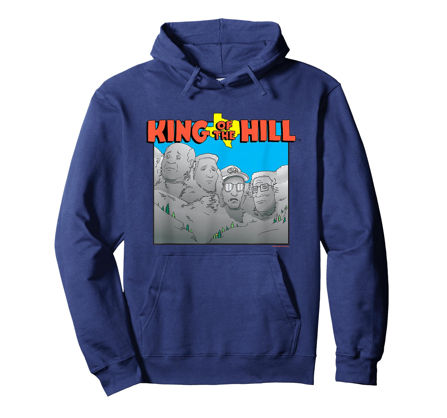 King of The Hill Iconic Rushmore Group Shot Big Chest Logo T-Shirt