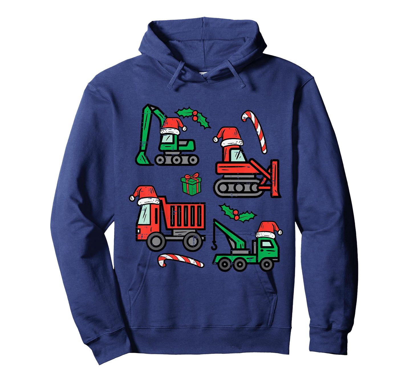 Kids Christmas Construction Vehicles Truck Xmas Boys Kids Toddler T-Shirt