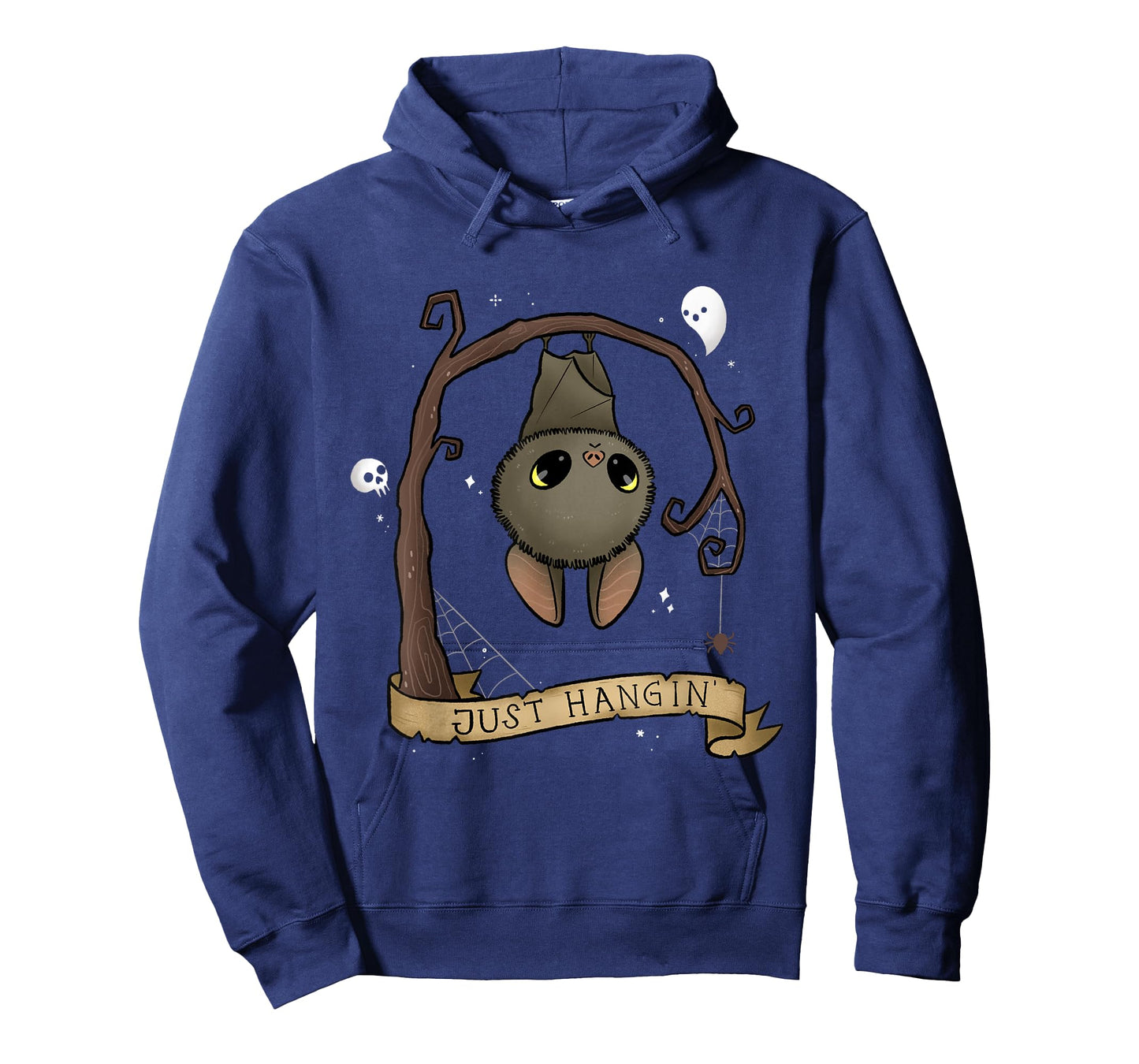 Just Hangin Halloween Cute Hanging Bat Spooky Adorable T-Shirt