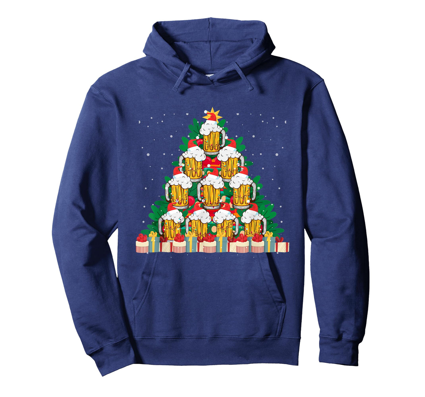 Christmas Fir Tree With Beer Ugly Xmas Beer T-Shirt