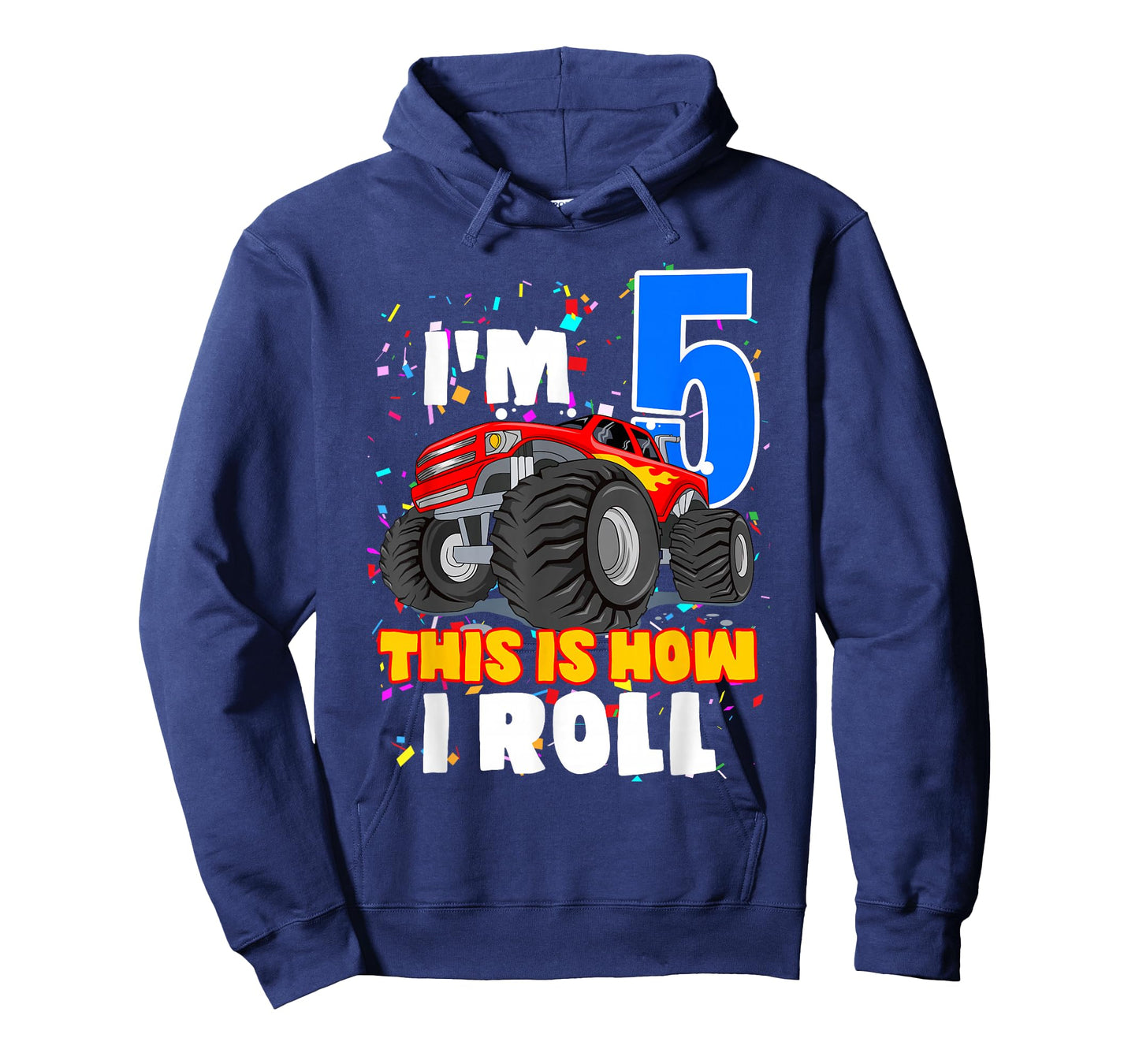 Boys 5 Years Old 5th Birthday Boy Monster Truck Offroad Party T-Shirt