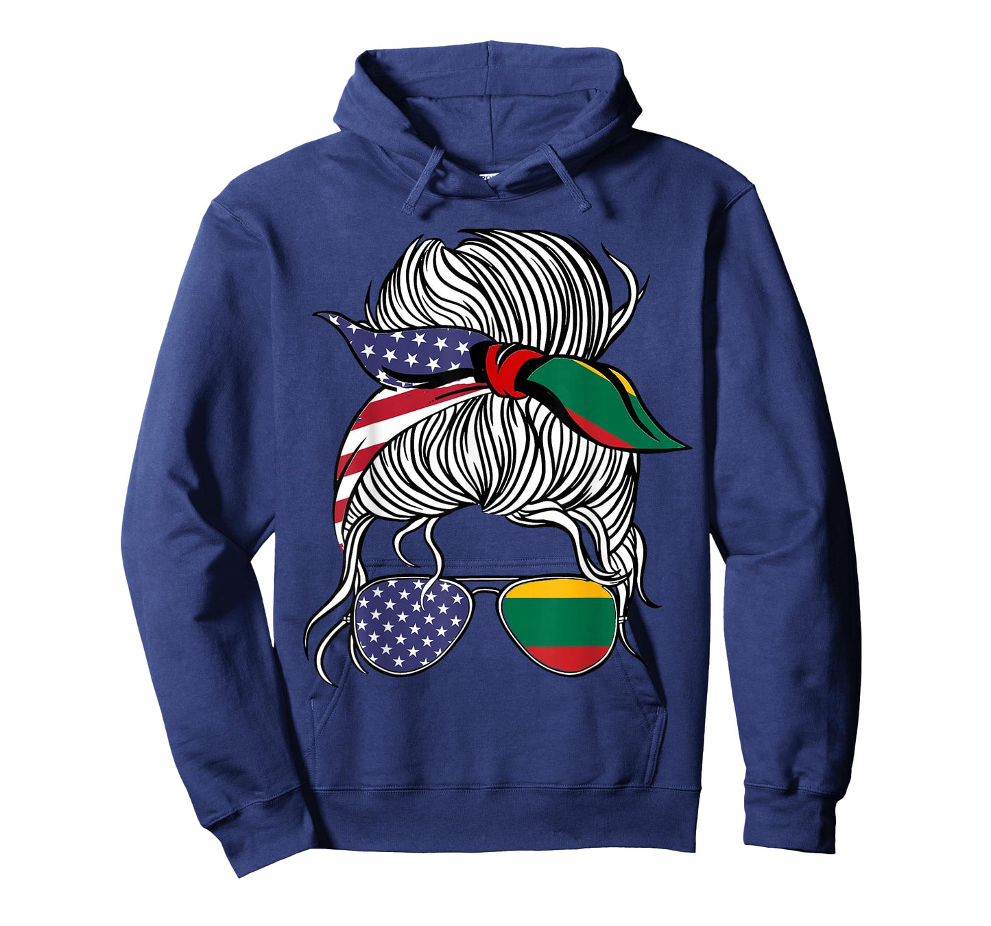 American Lithuanian Patriot Flag Women Girl Lithuania Grown T-Shirt
