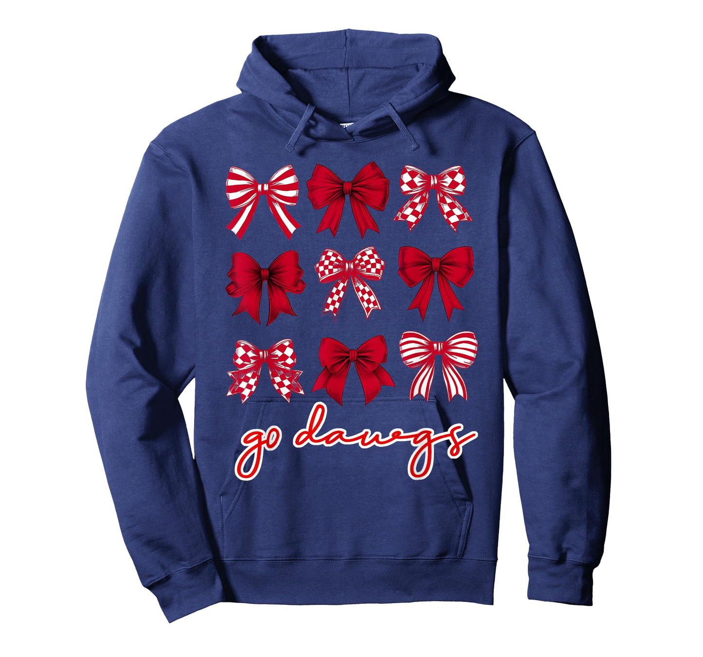 Go Dawgs Coquette Bow Go Dawgs Highschool Football Spirit T-Shirt