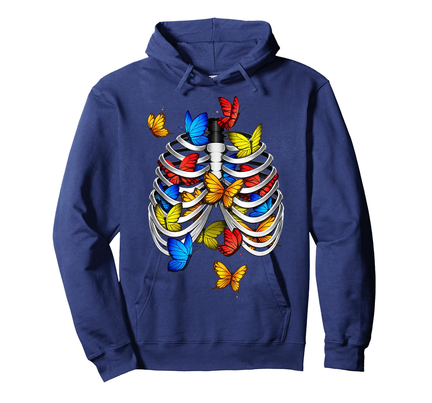 Butterflies In My Stomach Rib Cage X-Ray Anatomy Butterfly T-Shirt