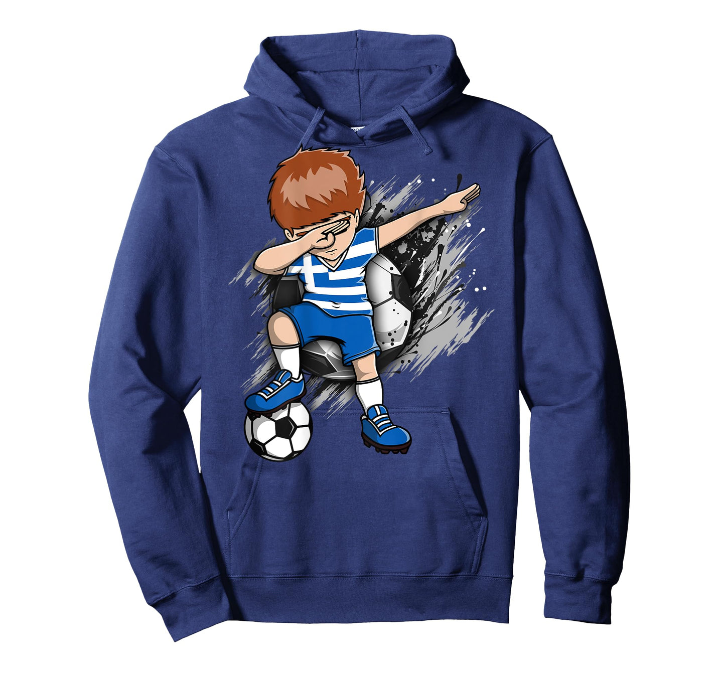Dabbing Soccer Boy - Greece Jersey Greek Football Lovers Art T-Shirt