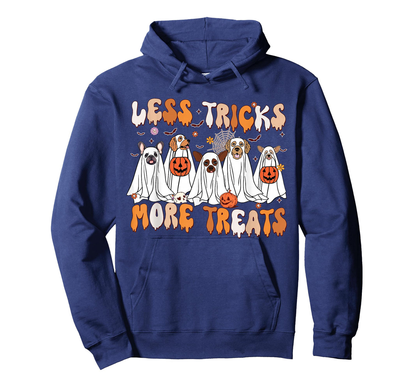 Less Tricks More Treats Spooky Ghost Dogs Vet Tech T-Shirt