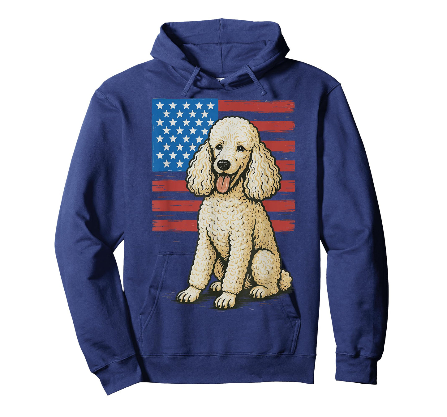 Poodle USA Flag 4th Of July T-Shirt