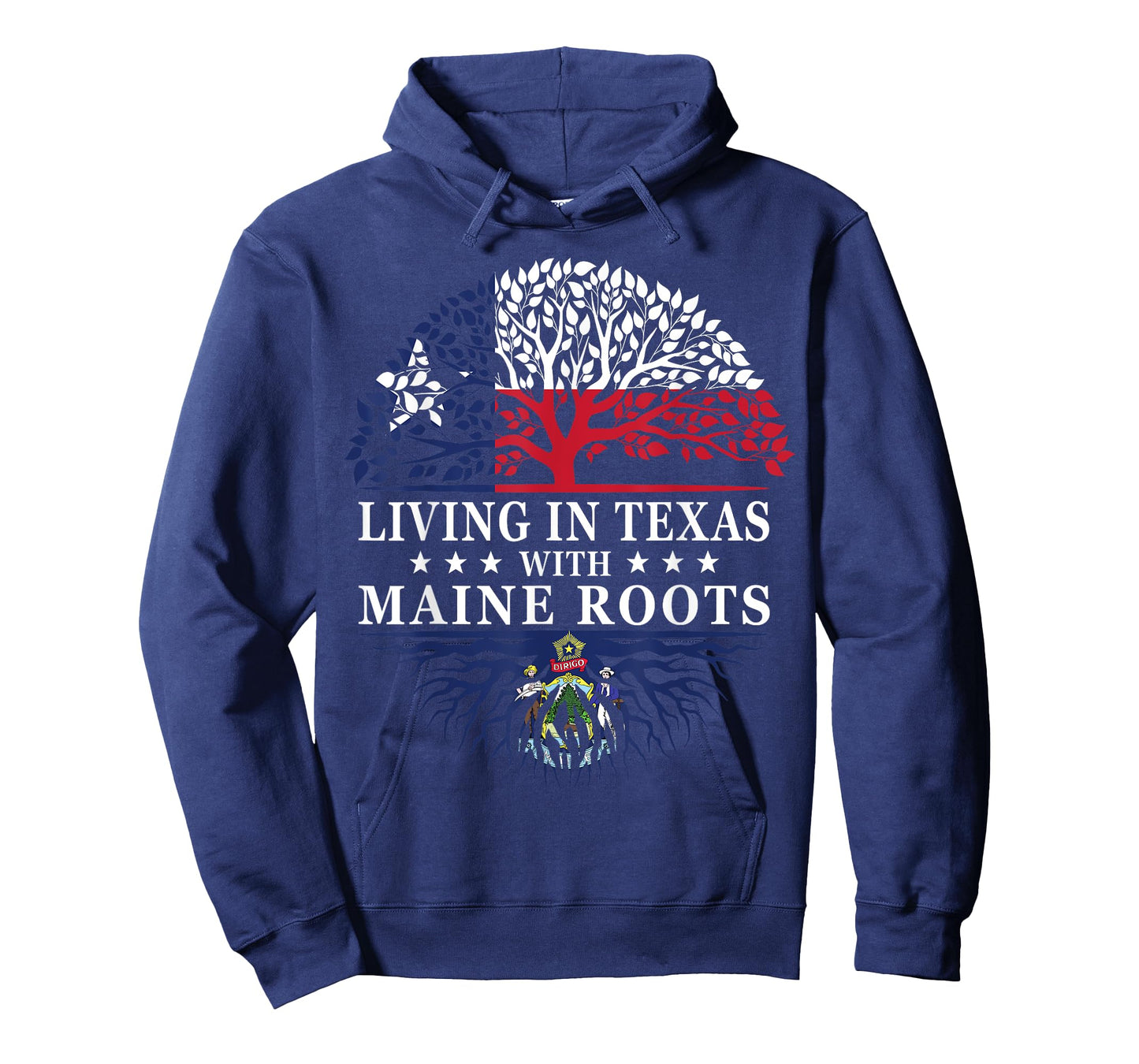 Living in Texas With Maine Roots T-Shirt