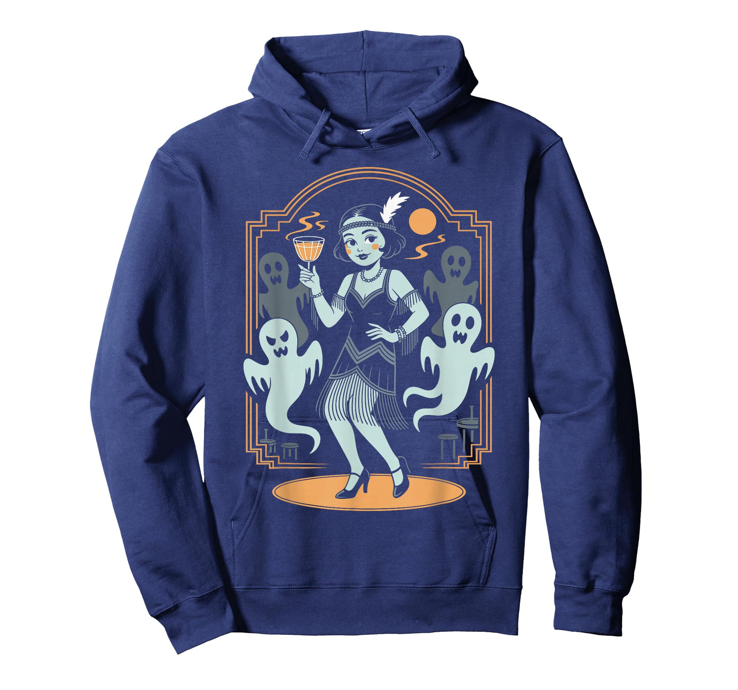 Spooky Ghost Flapper 20s Great Gatsby Swanky Flapper Party T-Shirt