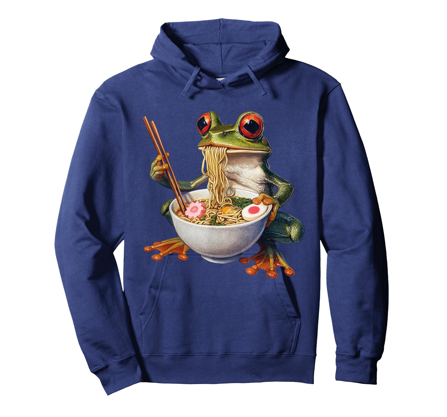 Frog Japanese Eating Ramen Japan Kawaii Funny Anime Graphic T-Shirt