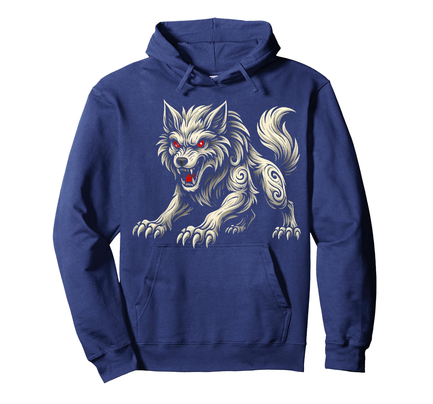 Wolf Black Aggressive Wolf Red Eyes Werewolf Tee Men Boys T-Shirt