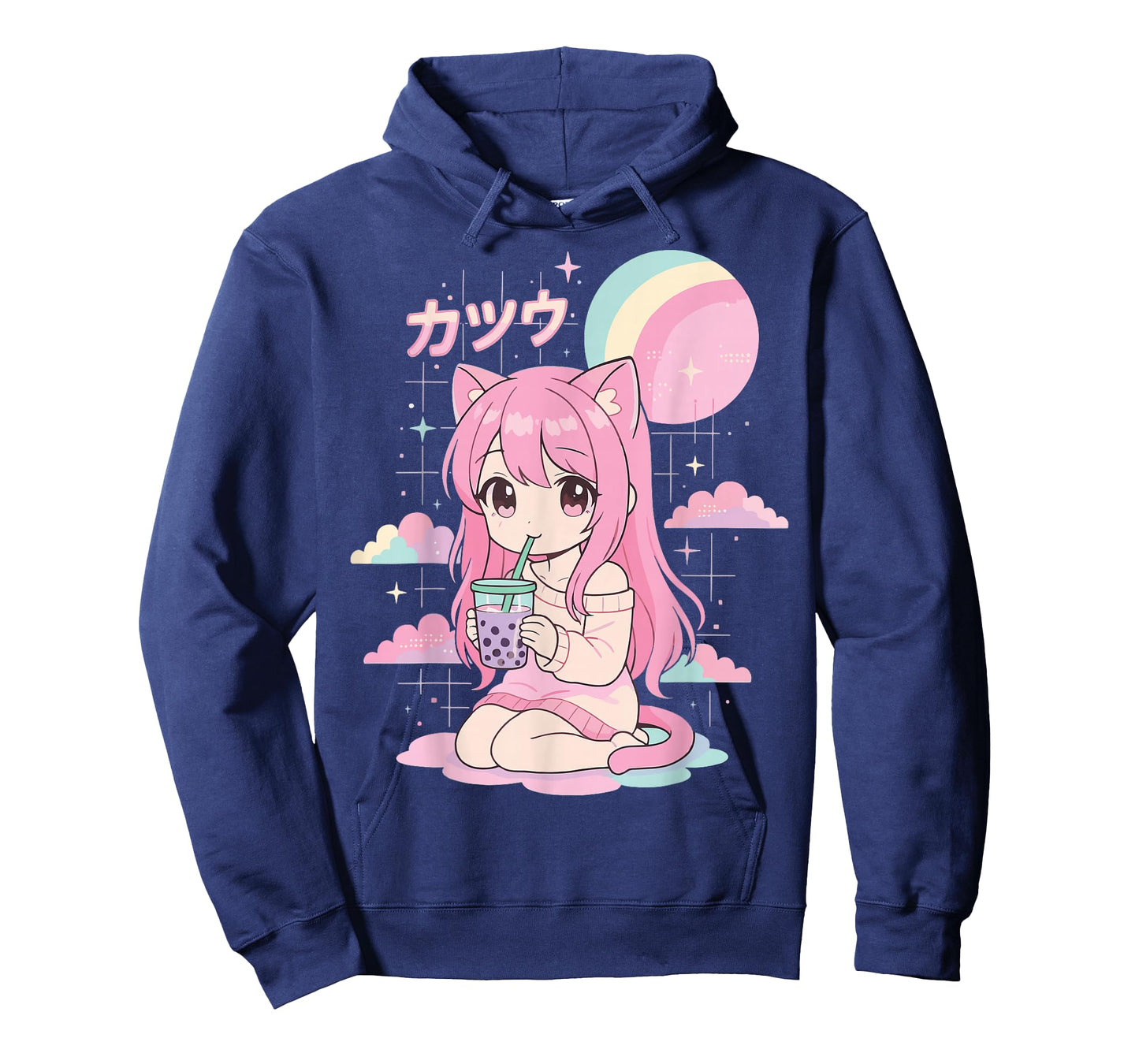 Anime Girl Boba Bubble Tea Kawaii T-Shirt