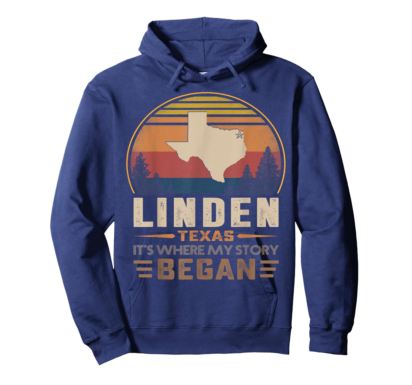 Vintage Linden Texas Hometown My Story Began T-Shirt