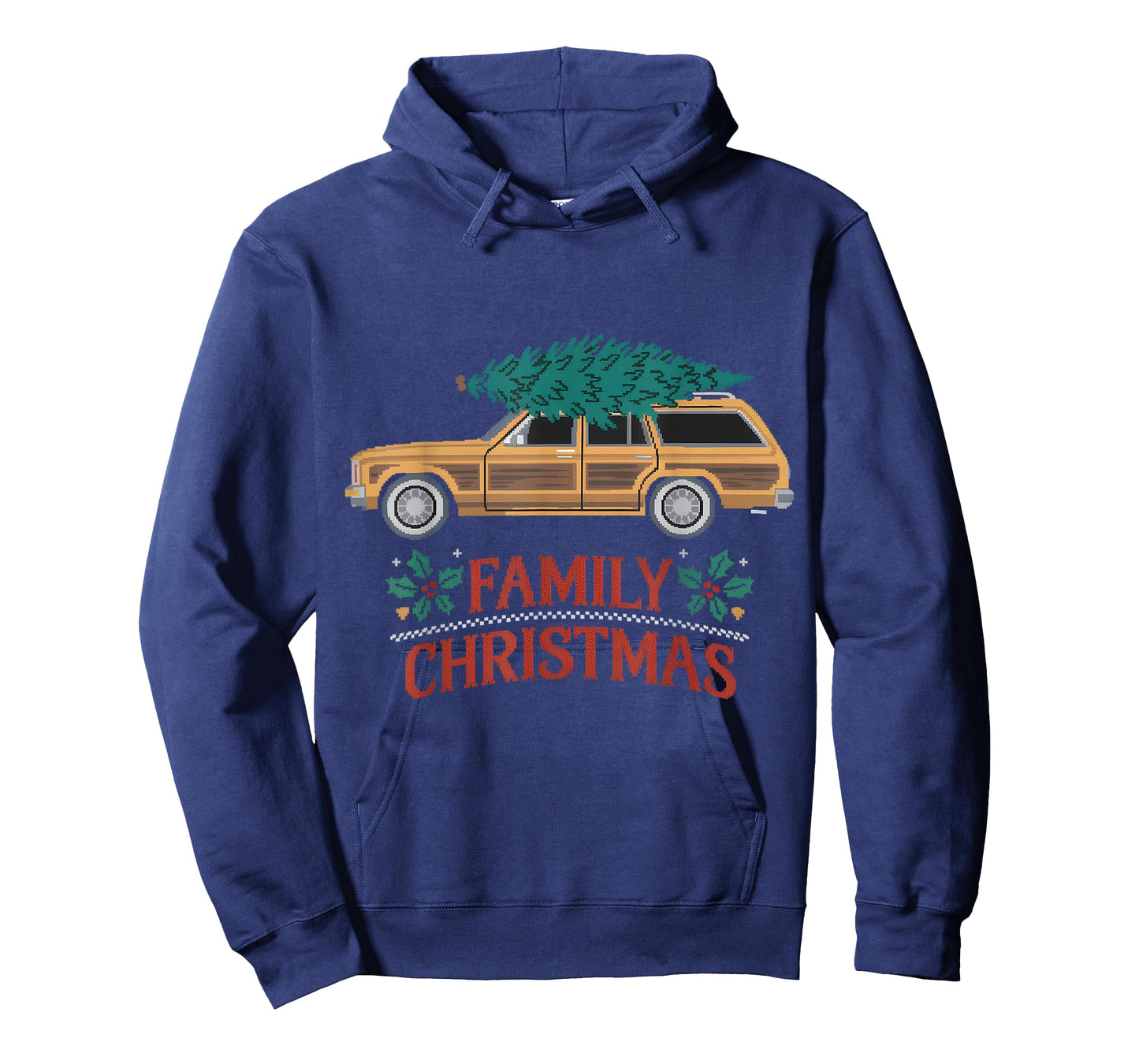 Mens Ugly Christmas Outfit PJ Party Christmas Tree Car Movie T-Shirt