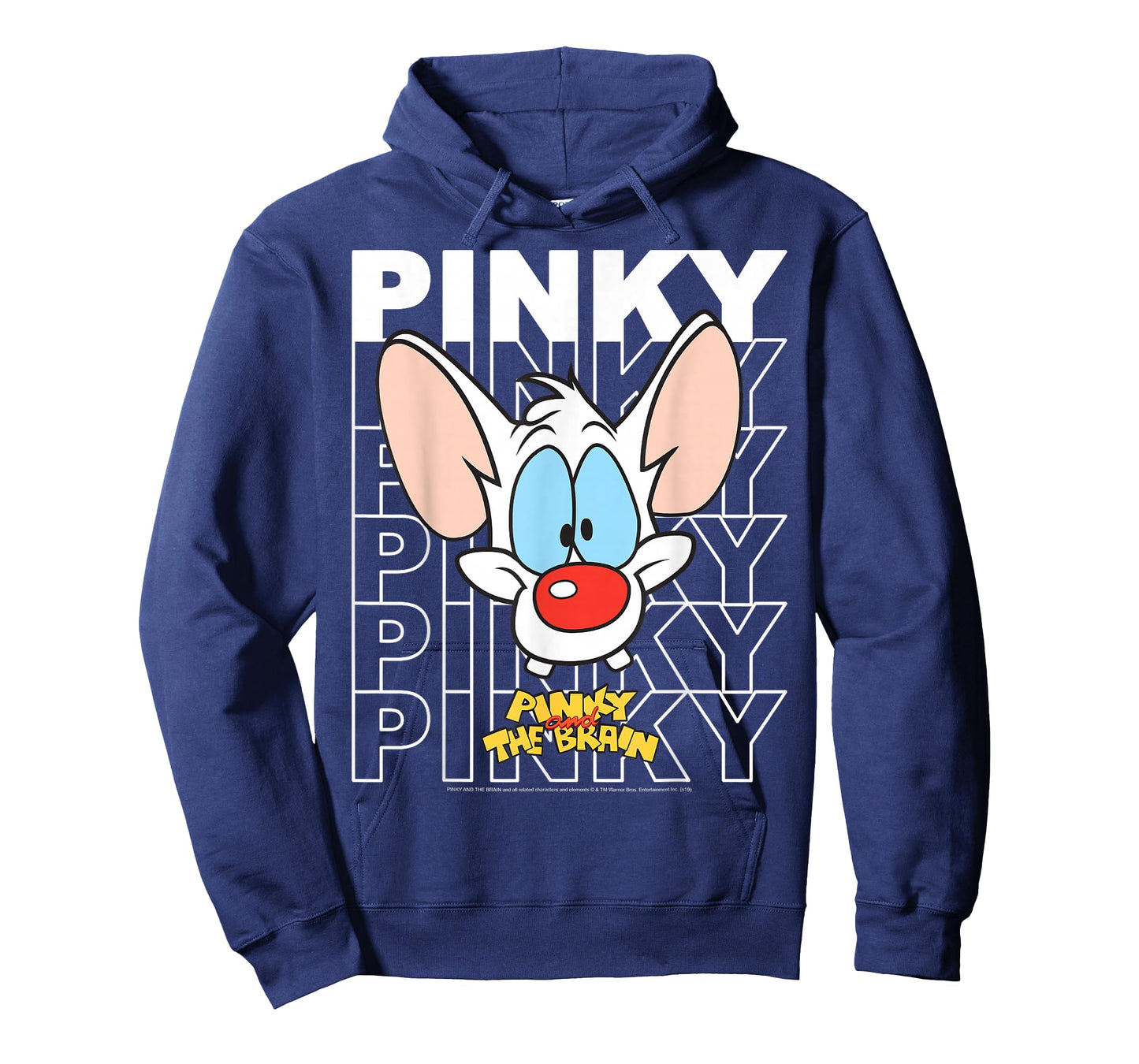 Pinky and The Brain Pinky Text Stack Big Face T-Shirt