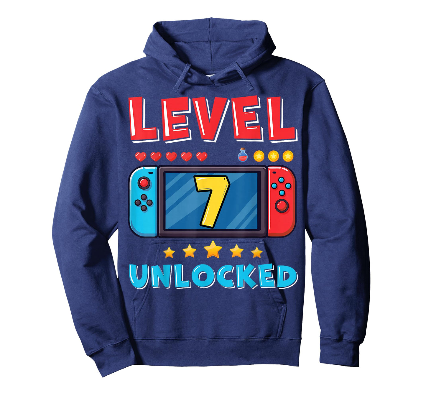 7 Year Old Bday Decorations Son Gamer Boy 7yr 7th Birthday T-Shirt