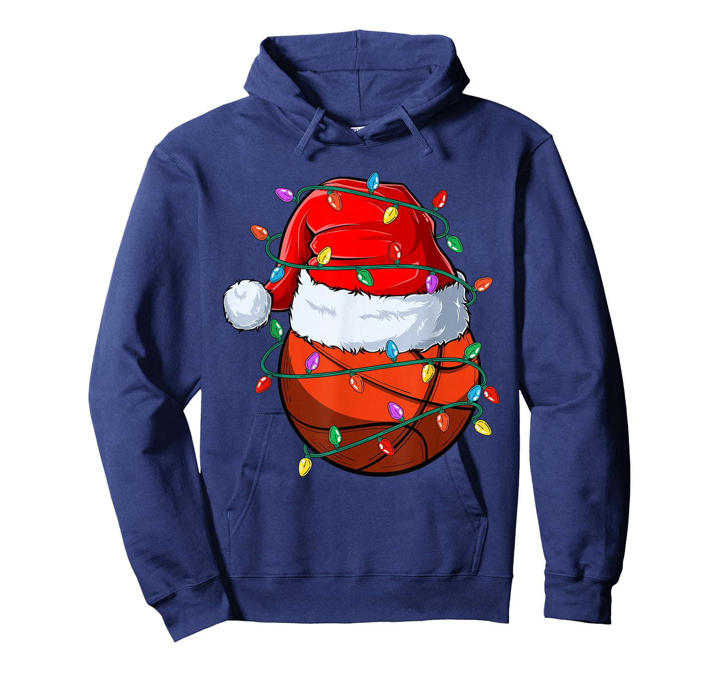 Christmas Basketball Xmas Santa Sports Hat Ball Kids Boy Men T-Shirt