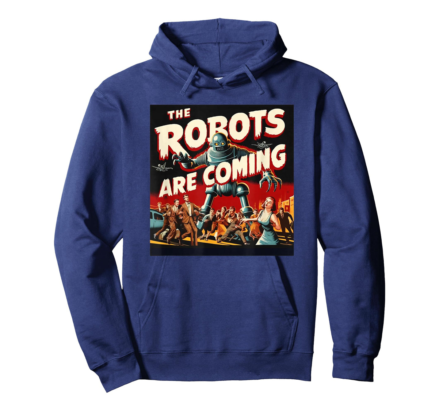 The Robots are Coming - Classic 50s Horror Design T-Shirt