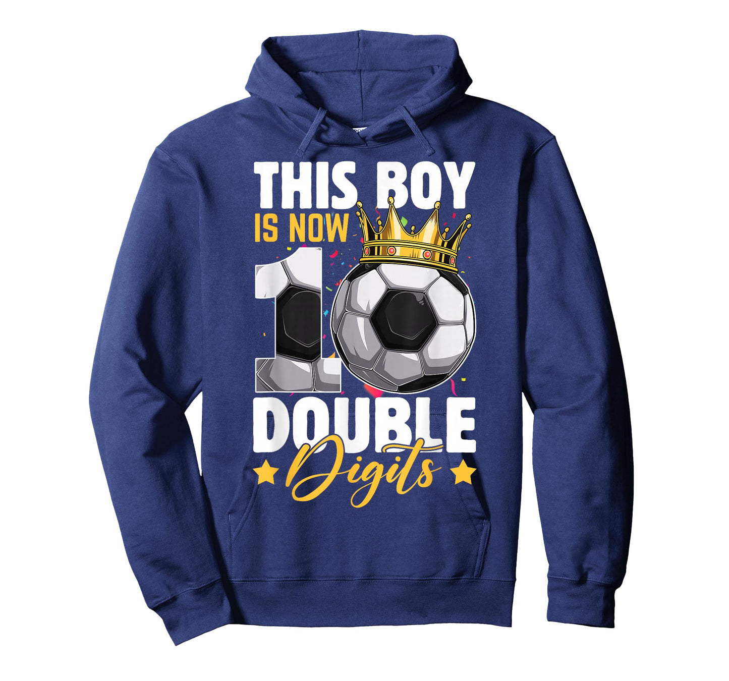 This Boy Now 10 Double Digits Soccer 10 Years Old Birthday T-Shirt