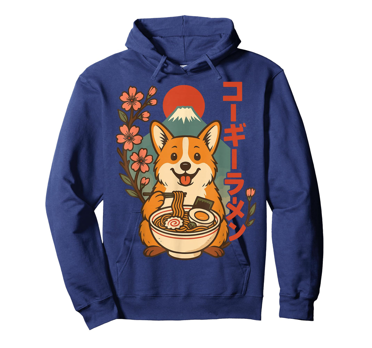 Corgi Eating Ramen Anime T-Shirt