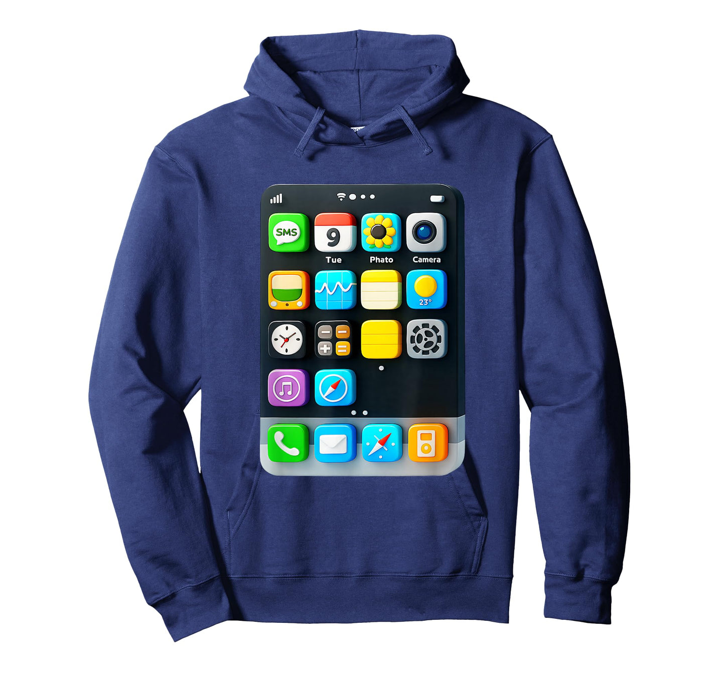 Cell Phone Screen Smartphone Mobile App Halloween Costume T-Shirt