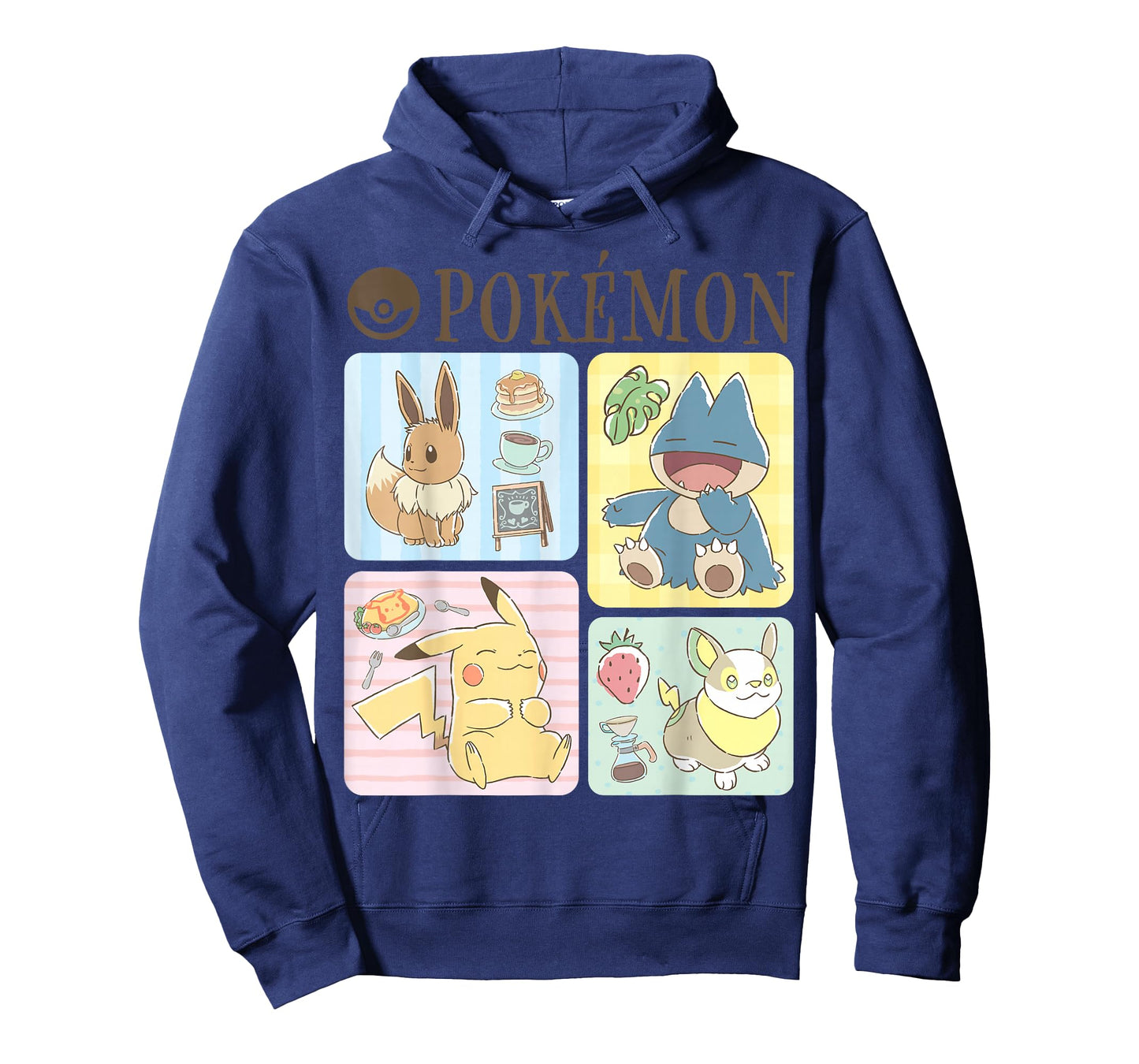 Pokémon - Pikachu Eevee Munchlax Yamper Cafe Group T-Shirt