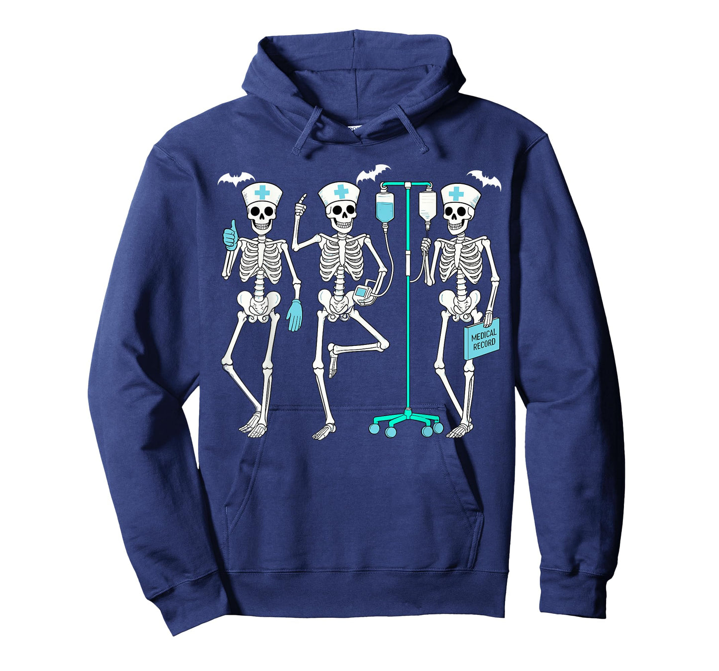 Nursing Halloween Skeleton Nurse Healthcare Spooky Nurse T-Shirt