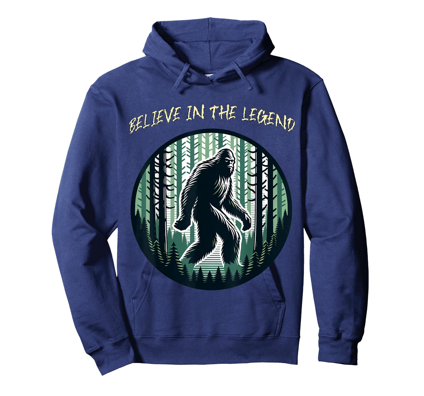 Sassy the Sasquatch Funny Retro Camping Legend Cartoon T-Shirt