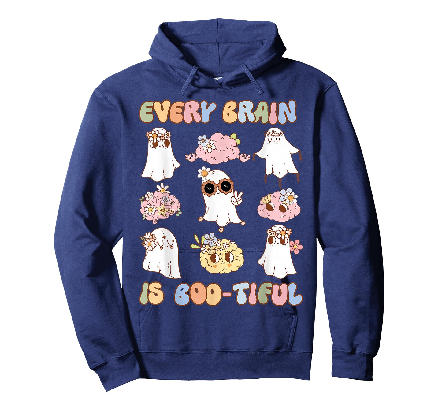 Every Brain Is Boo-tiful Floral Ghost Neurology Halloween T-Shirt