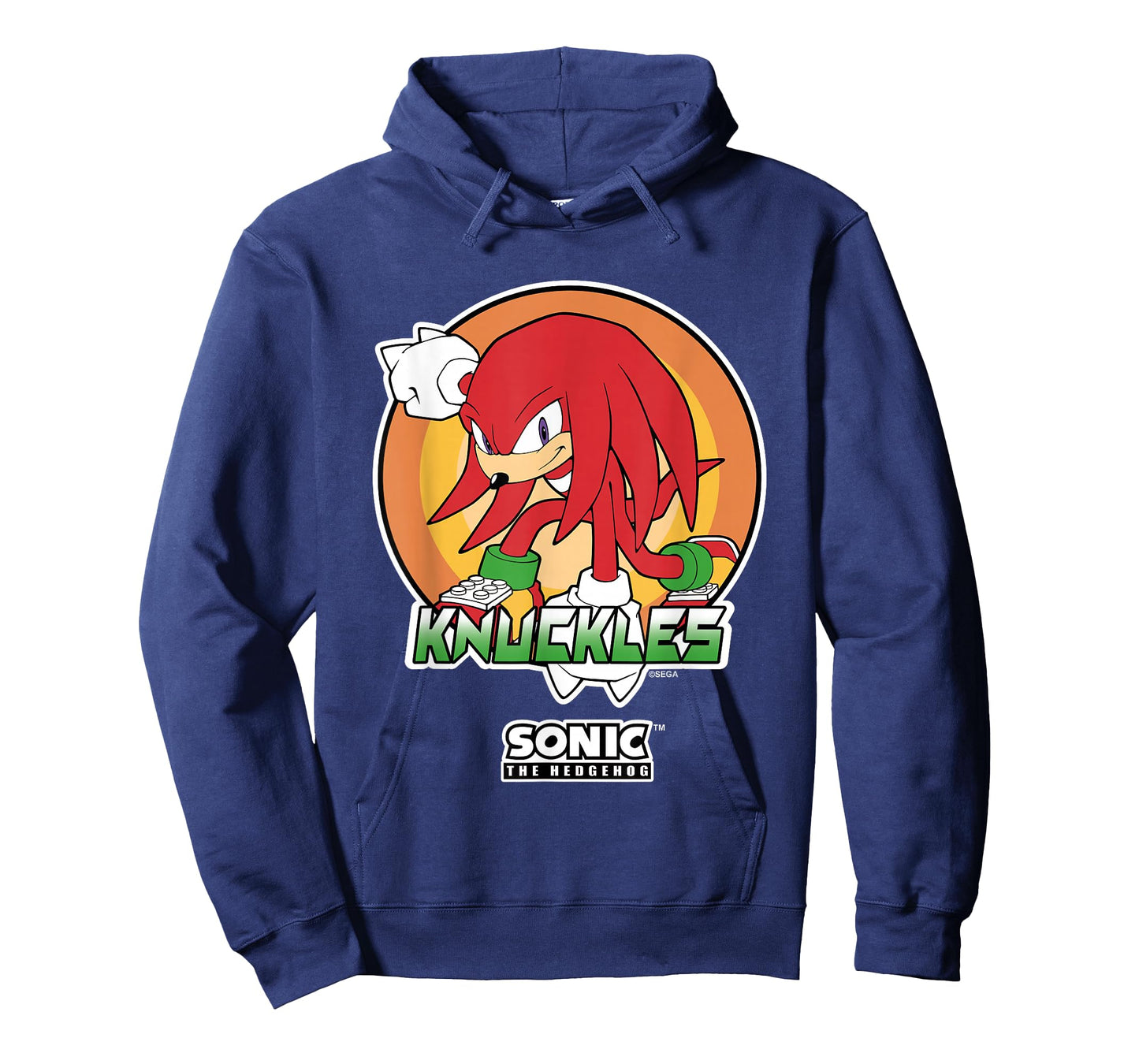 Sonic The Hedgehog Knuckles Superhero Pose Portrait Vintage T-Shirt