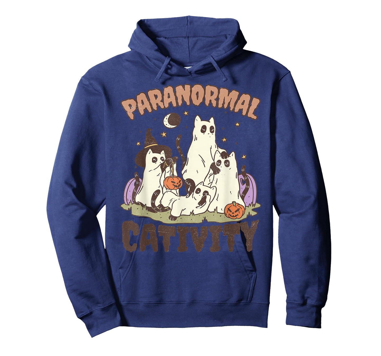 Paranormal Cativity, Cute Retro Halloween Black cat Ghost T-Shirt