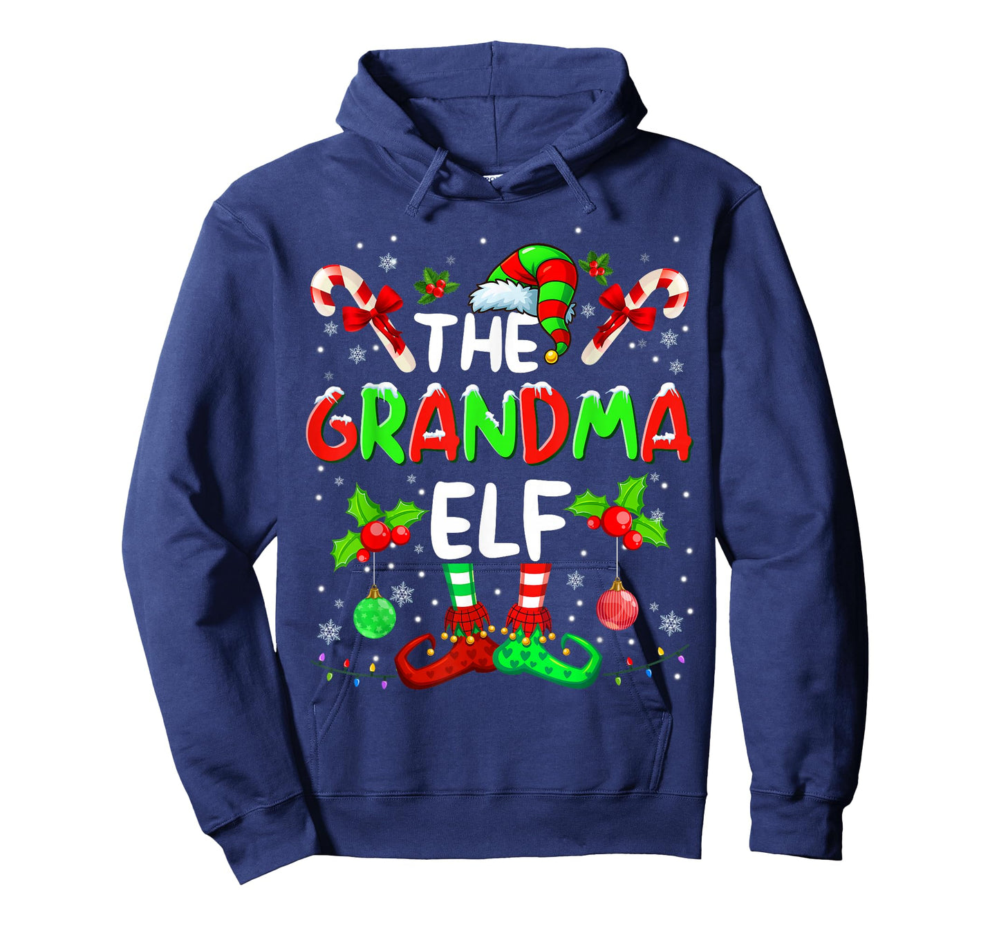 The Grandma Elf Costume Pajamas Pjs Christmas Xmas Men Boy T-Shirt