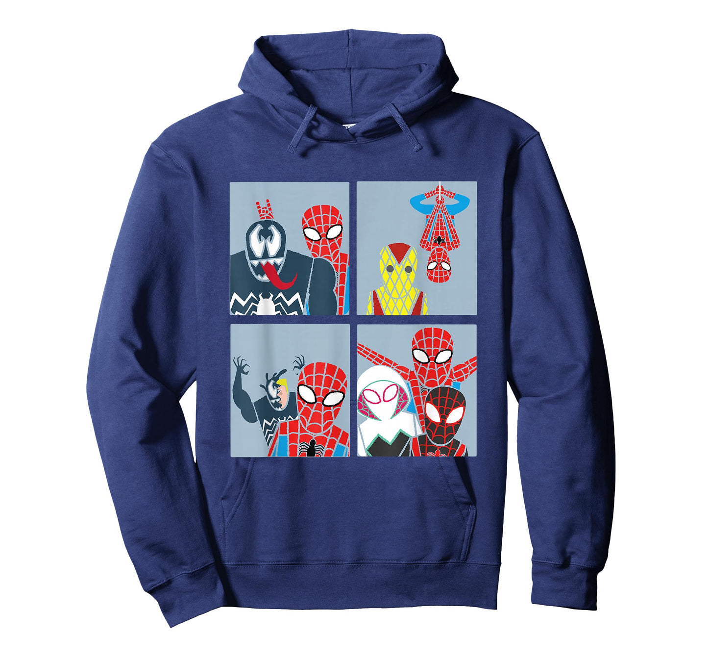 Marvel Spider-Man Stylized Spidey Funny Friends and Foes T-Shirt