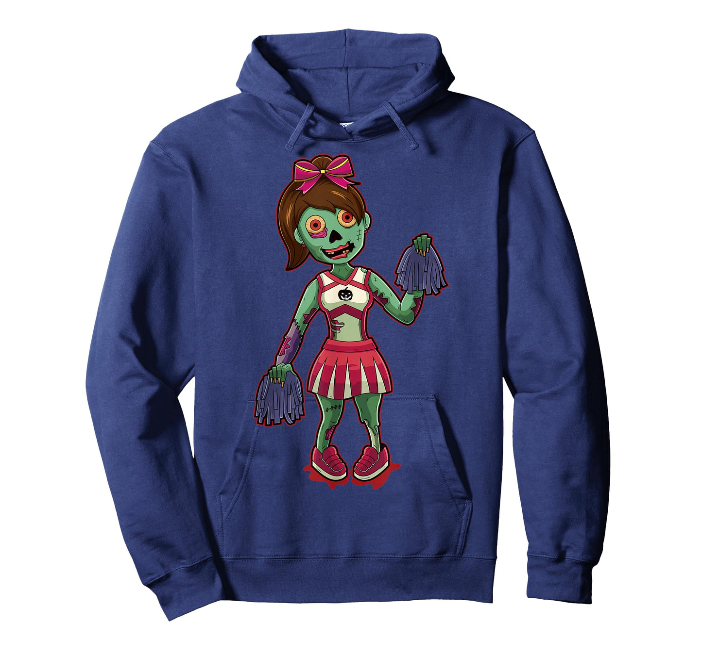 Zombie Girl Cheerleader Halloween Gift T-Shirt