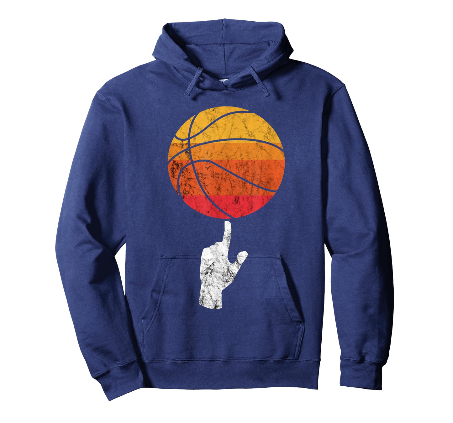 Basketball Playing Basketball Sports Vintage Retro Sunset T-Shirt