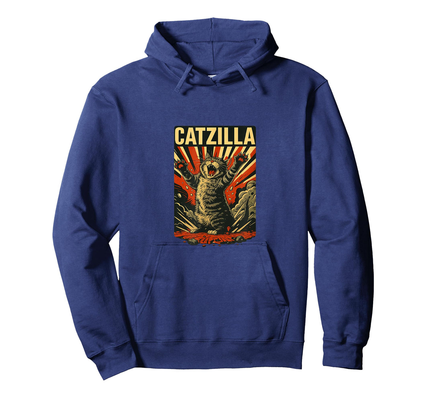 Catzilla โ Vintage Kaiju Cat Poster Meme T-Shirt