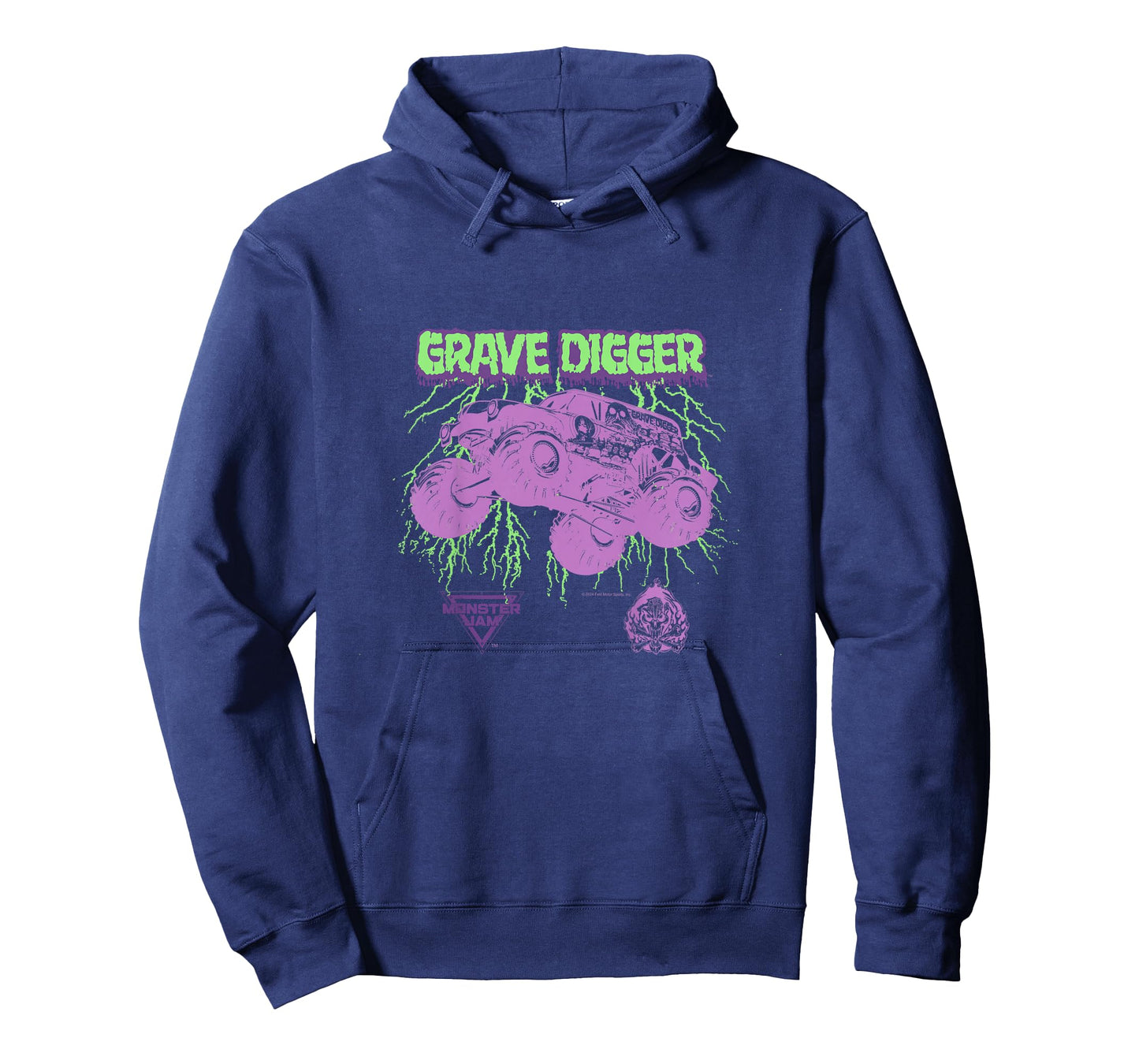 Monster Jam Kids Grave Digger Lightning T-Shirt