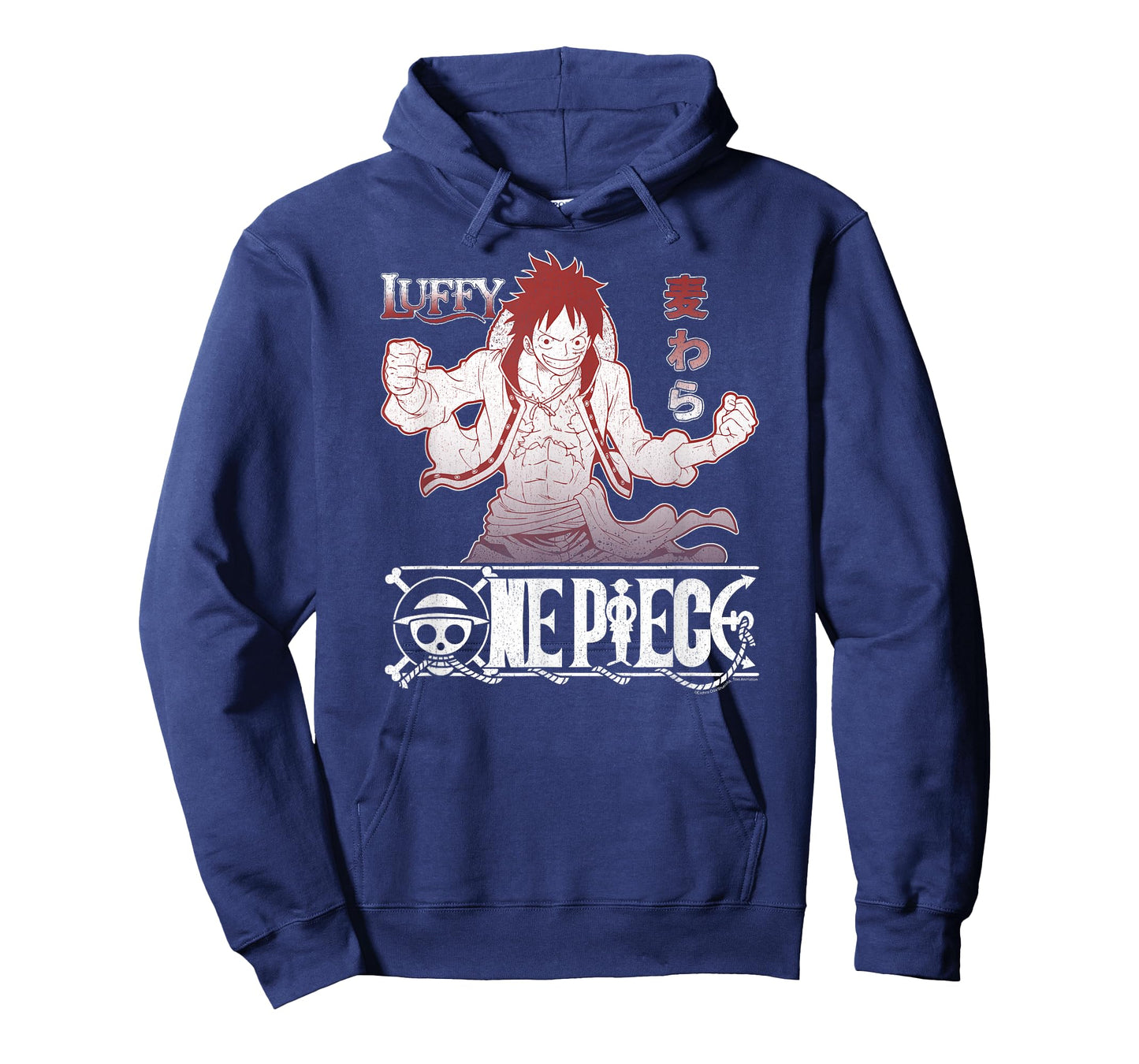 One Piece Anime Straw Hat Monkey D. Luffy with Logo T-Shirt