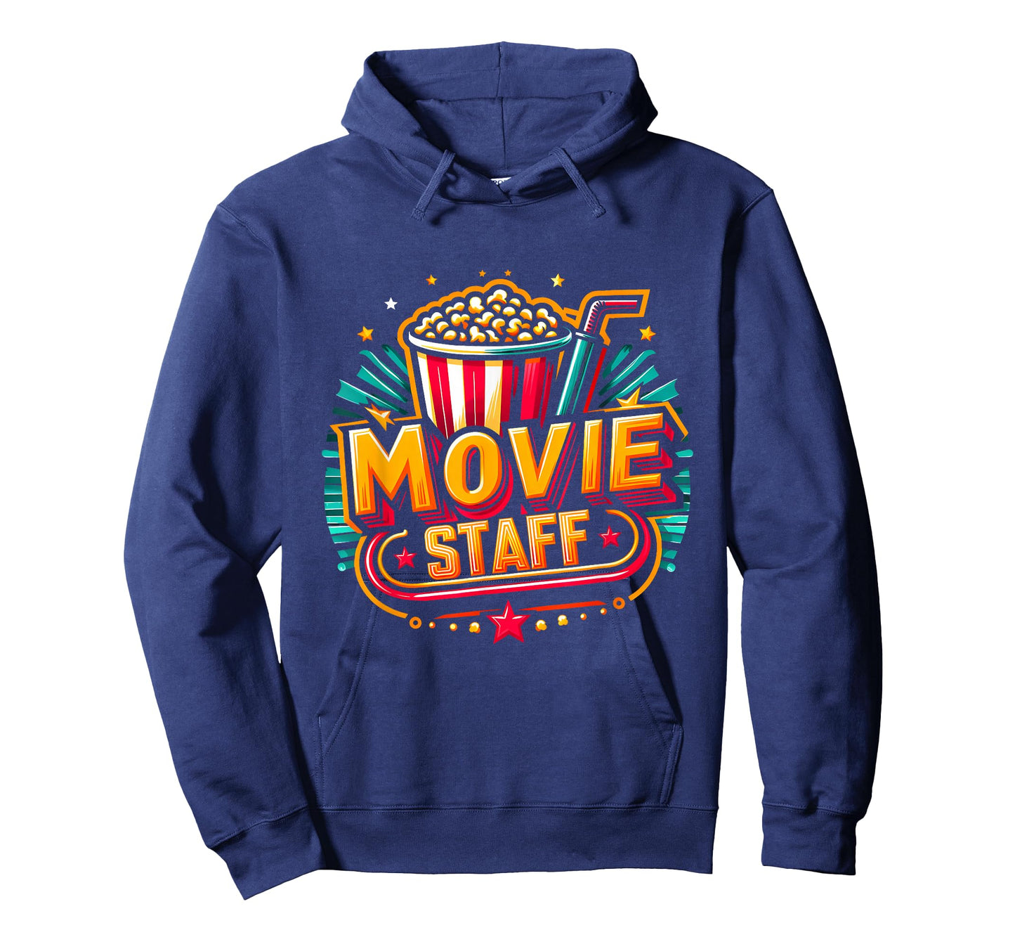 Movie Staff Party Night Behind The Scene Awesomeness Popcorn T-Shirt