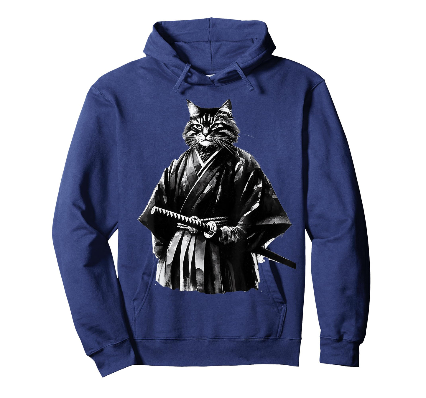 Samurai Cat Vintage Ukiyo-e Warrior Art Graphic Cat Art T-Shirt