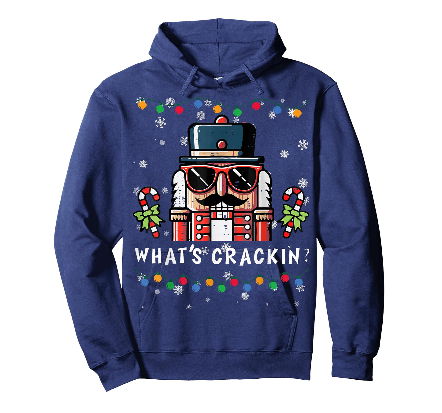 Christmas Nutcracker Whats Crackin Funny Xmas Men Women Kids T-Shirt