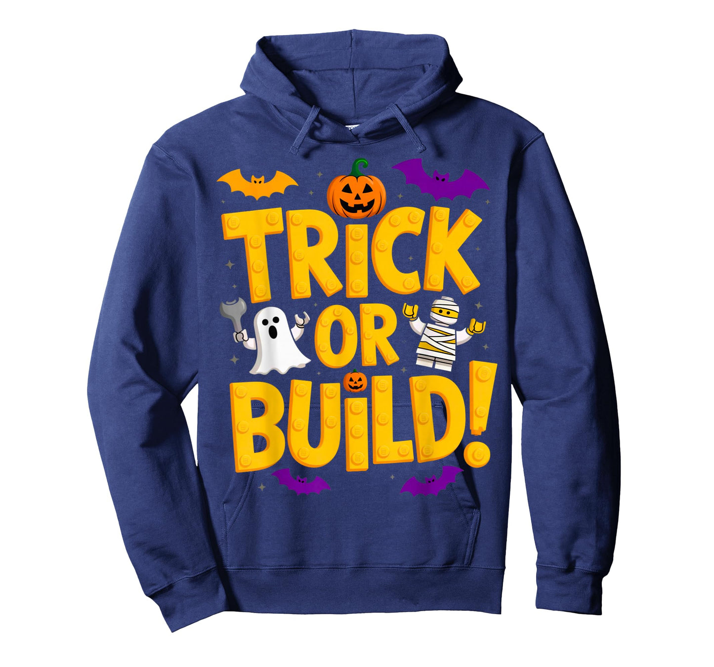 Halloween Costume Master Builder Bricks Blocks Building Kids T-Shirt