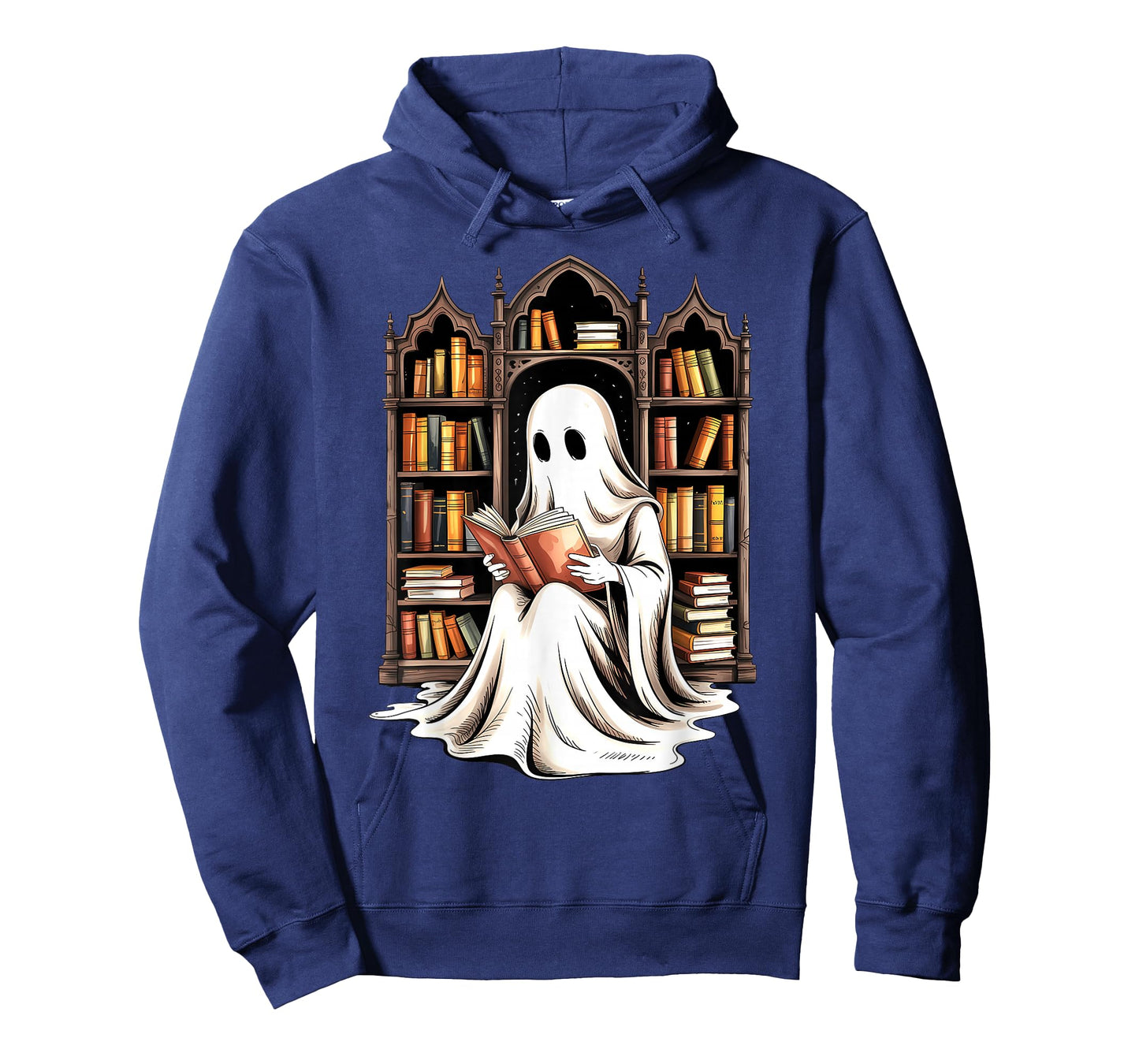 Reading Ghost Spooky Library Funny Halloween Teacher T-Shirt