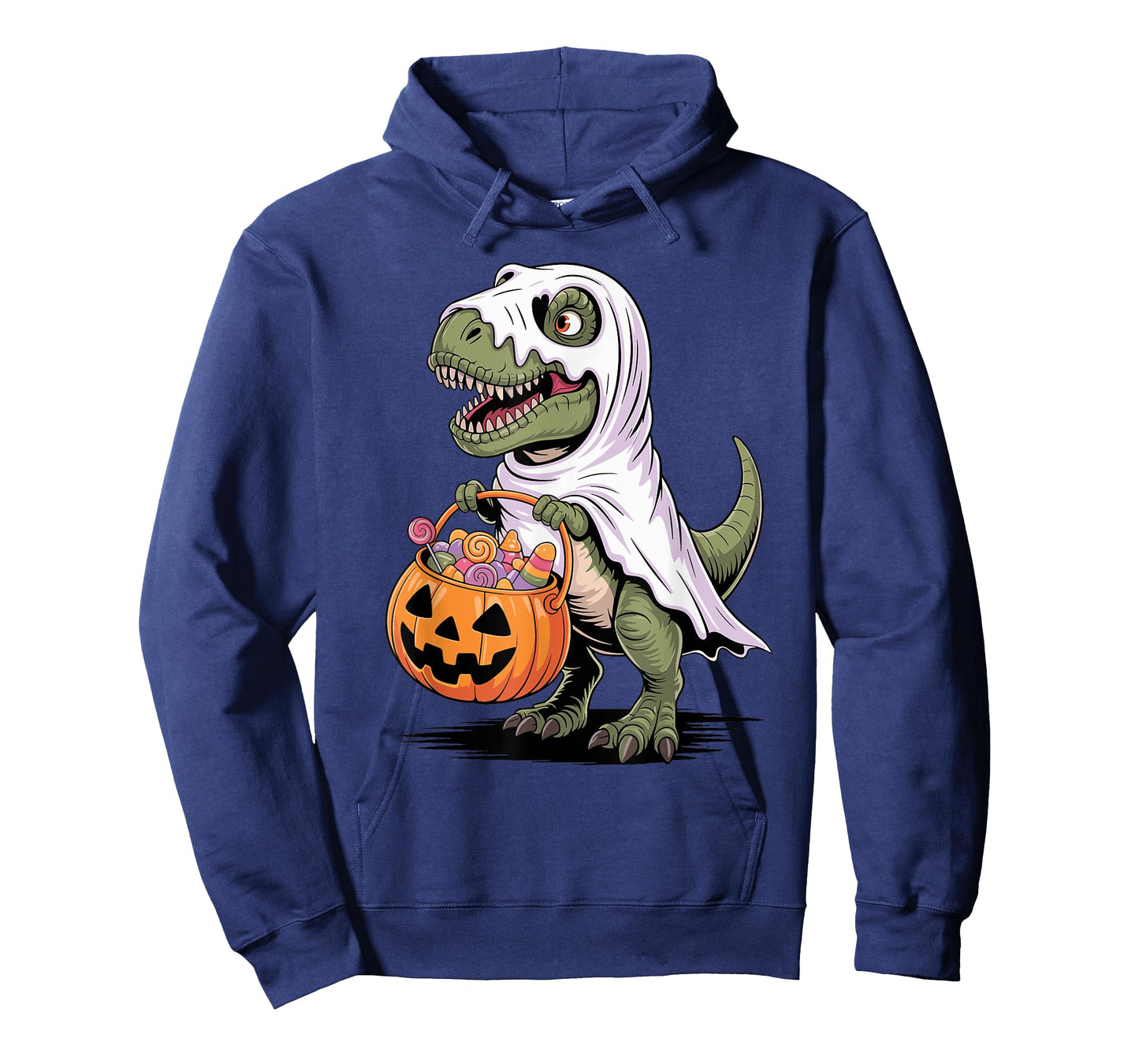 Halloween Dinosaur Ghost Pumpkin Tyrannosaurus Rex T-Shirt