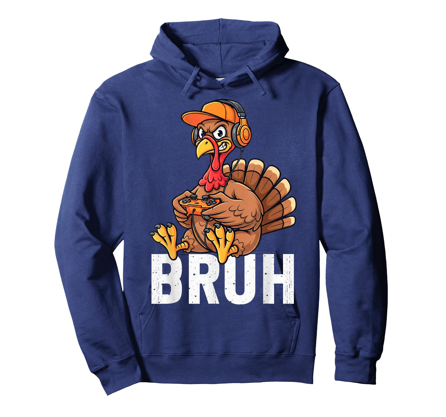 Bruh Turkey Gamer Funny Thanksgiving Video Gaming Boys Kids T-Shirt