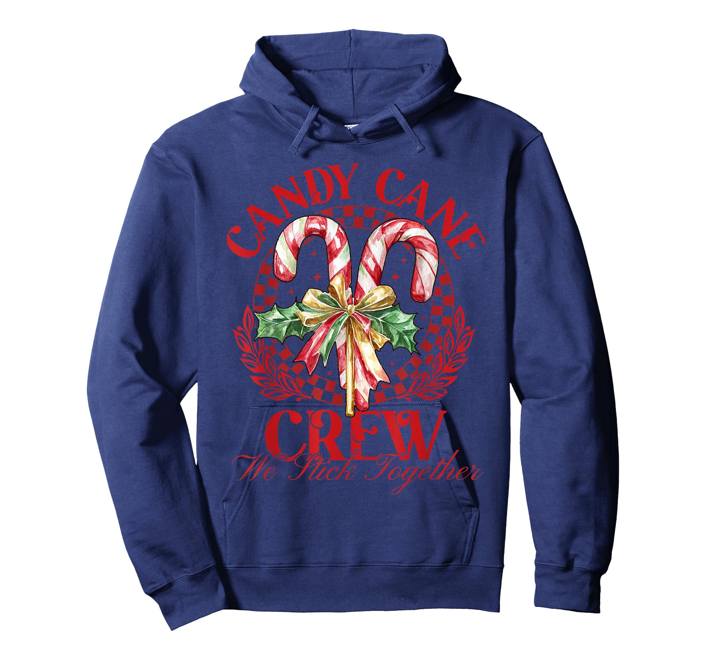Candy Cane Crew We Stick Together Christmas Costume Xmas T-Shirt