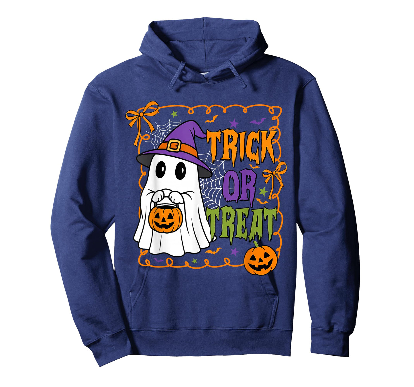 Trick Or Treat Happy Halloween Pumpkin Ghost Boy Girl Kids T-Shirt